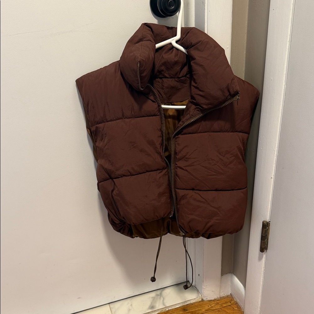 Brown Puffer Vest